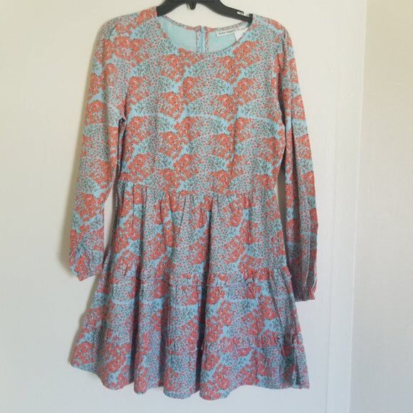 NWT Roller Rabbit Dening Nori Long Sleeve Tiered Dress - XS - Picture 1 of 11